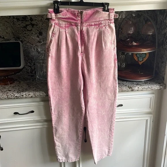 Revolve Iorane Marble High Waisted Jeans in Pink - Picture 2 of 6